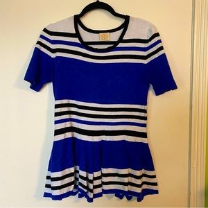 Torn by Ronny Kobo striped knit top